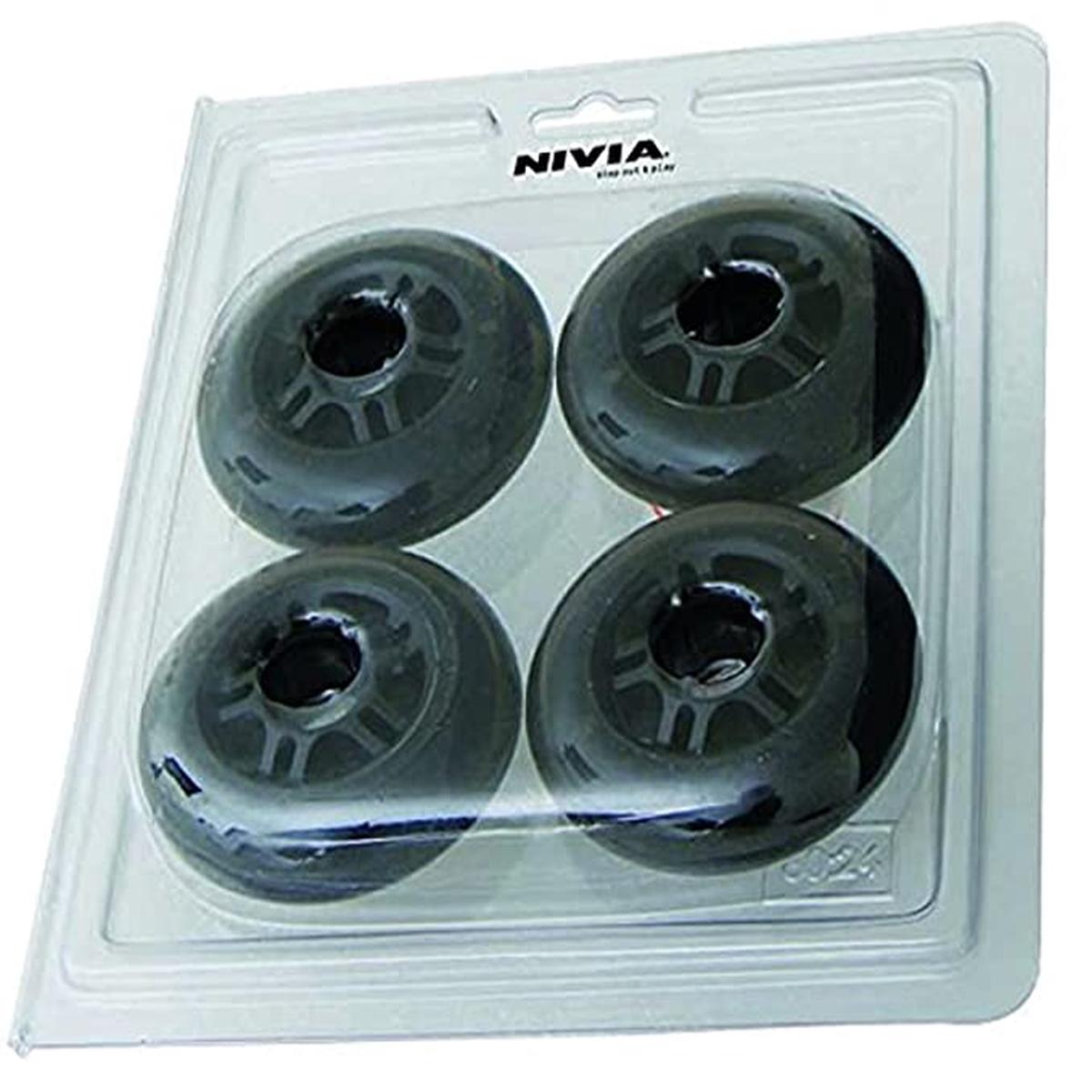 Nivia unisex polyurethane inline spare skate wheels