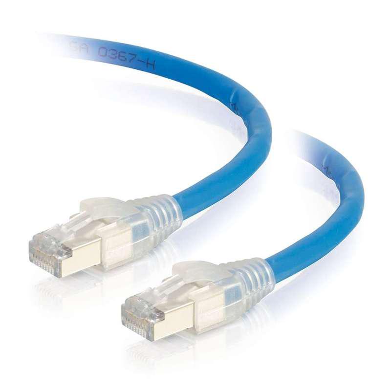 Cables To Go 100ft HDBaseT Certified Cat6a Cable with Discontinuous Shielding - Plenum CMP-Rated (TAA Compliant) - Blue