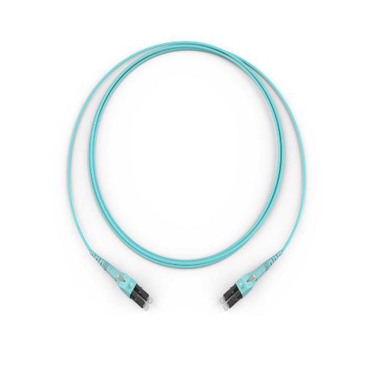 10 Feet Standard LC-LC Uni boot MM OM4 50um 2F DFX 250 Riser Aqua 797902QD120010F