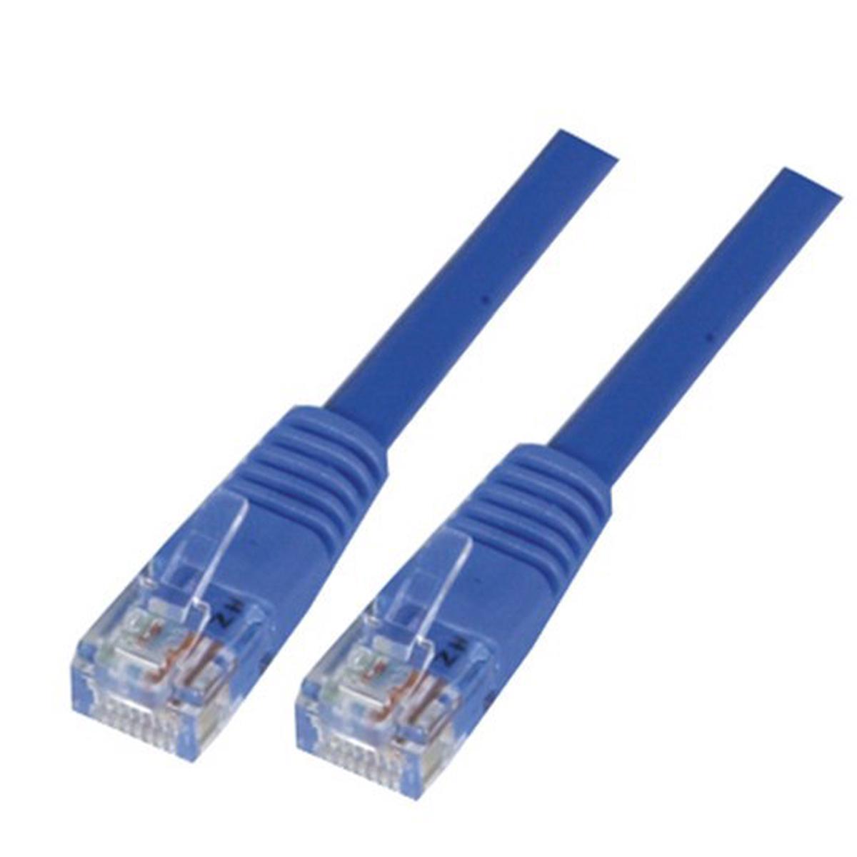 Cat 5E 0.5m Patch Lead Blue 350Mhz stranded cable