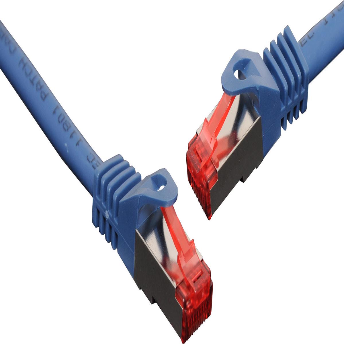 Ethernet Patch Cable Cat6a SSTP Blue 2m P1632A