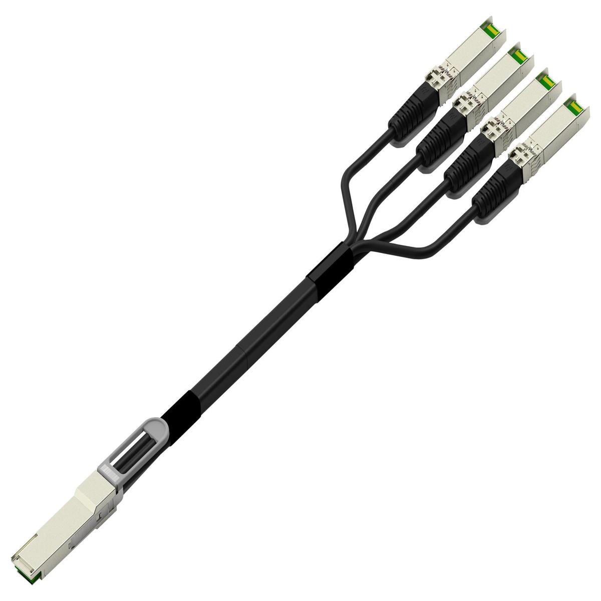 2334236-4 Computer Cable, QSFP+/4XSFP+ Plug, 2m Te Connectivity