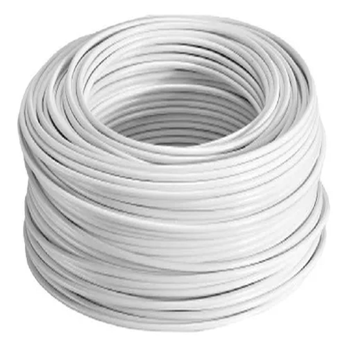 CAJA 100 M DE CABLE BLANCO THW CALIBRE 10 AWG 100% COBRE