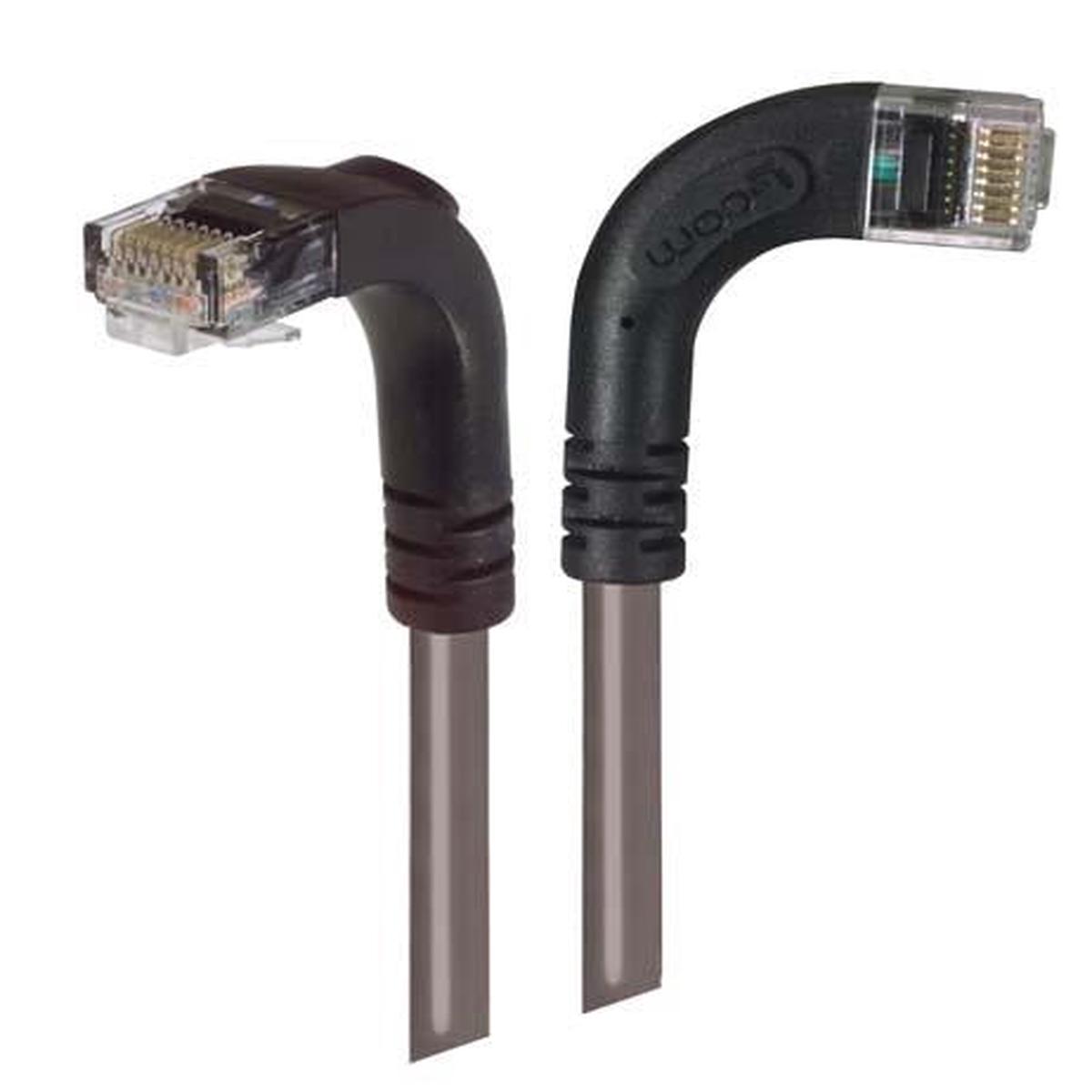 Cat5E Right Angle Patch Cable RA Right Exit/Right Angle Down Gray 3ft