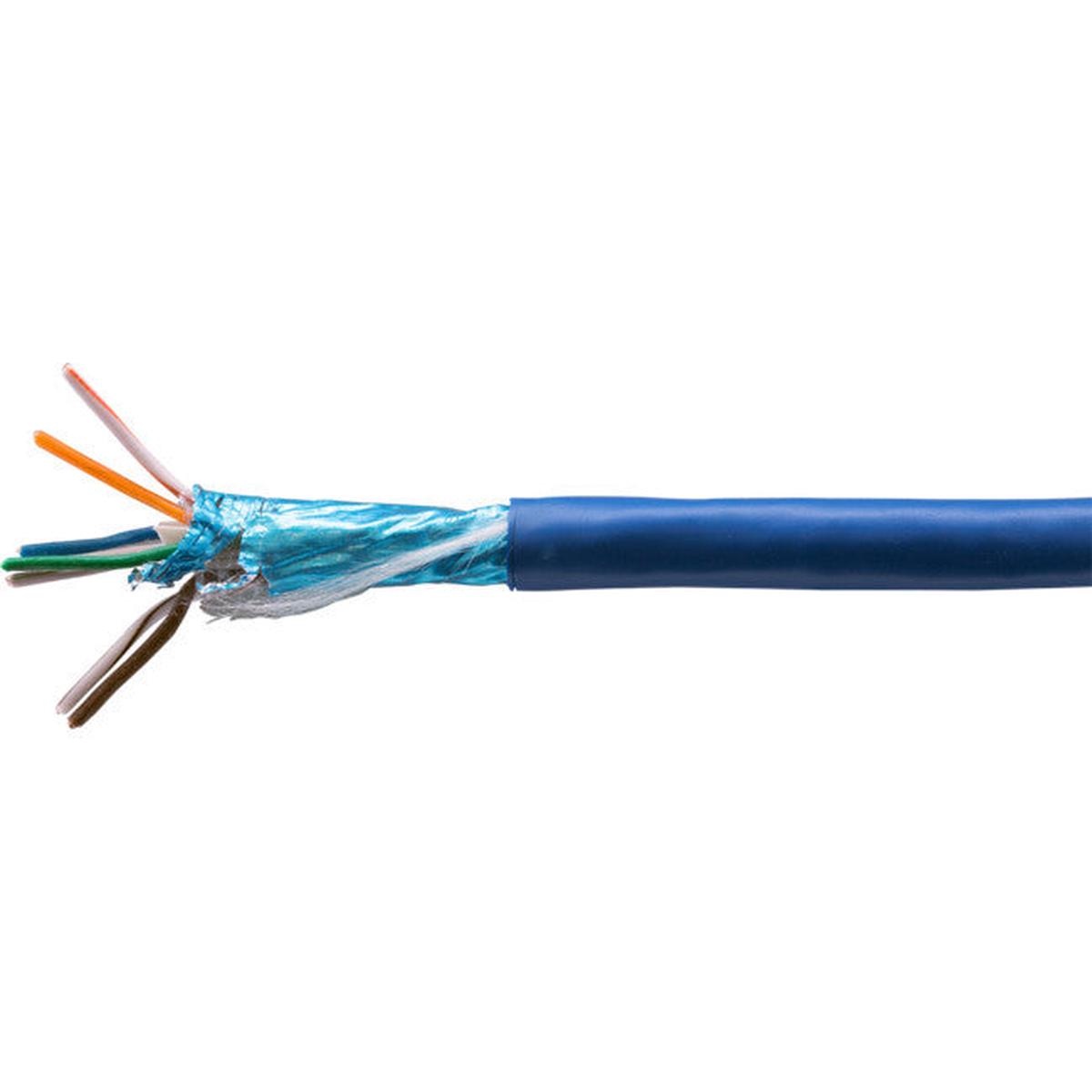 DOSS F-UTP CAT6A Solid Blue Cable support High Spped Network 305m Roll