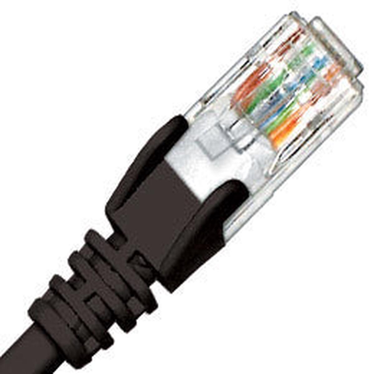 Hypertec RJ45 Cat6 2M 4 Pair PVC Unshielded Patch Lead Black