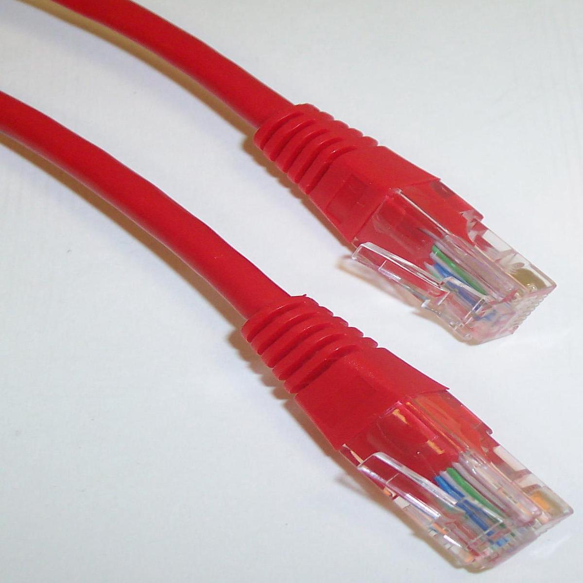 PS11043 Lead Patch Cat 5e 3.00M Red Pro Signal