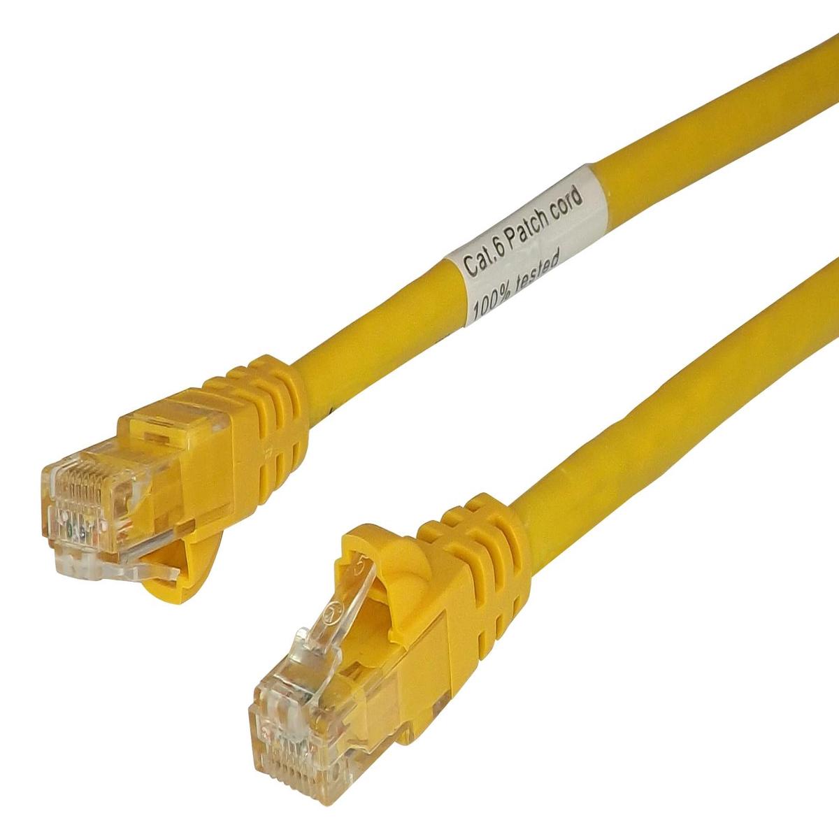 SP2YW Patch Cable, RJ45, Cat6, 2m, Yellow Tuk