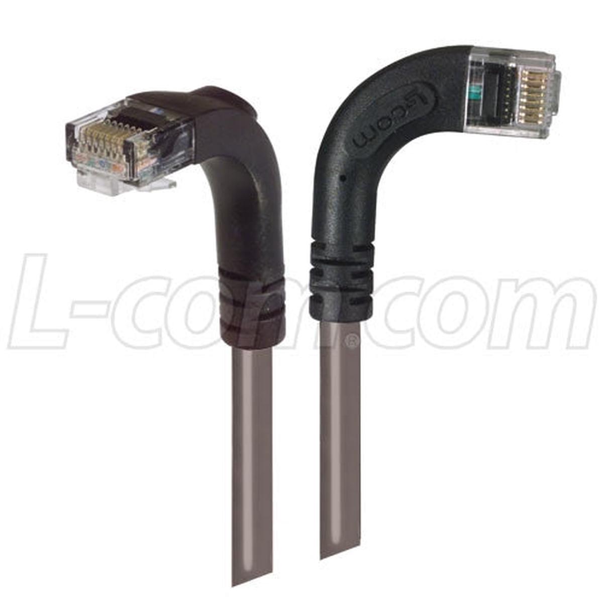 Patch Cable Cat5e LSZ UTP Right-Down Grey 7 Feet