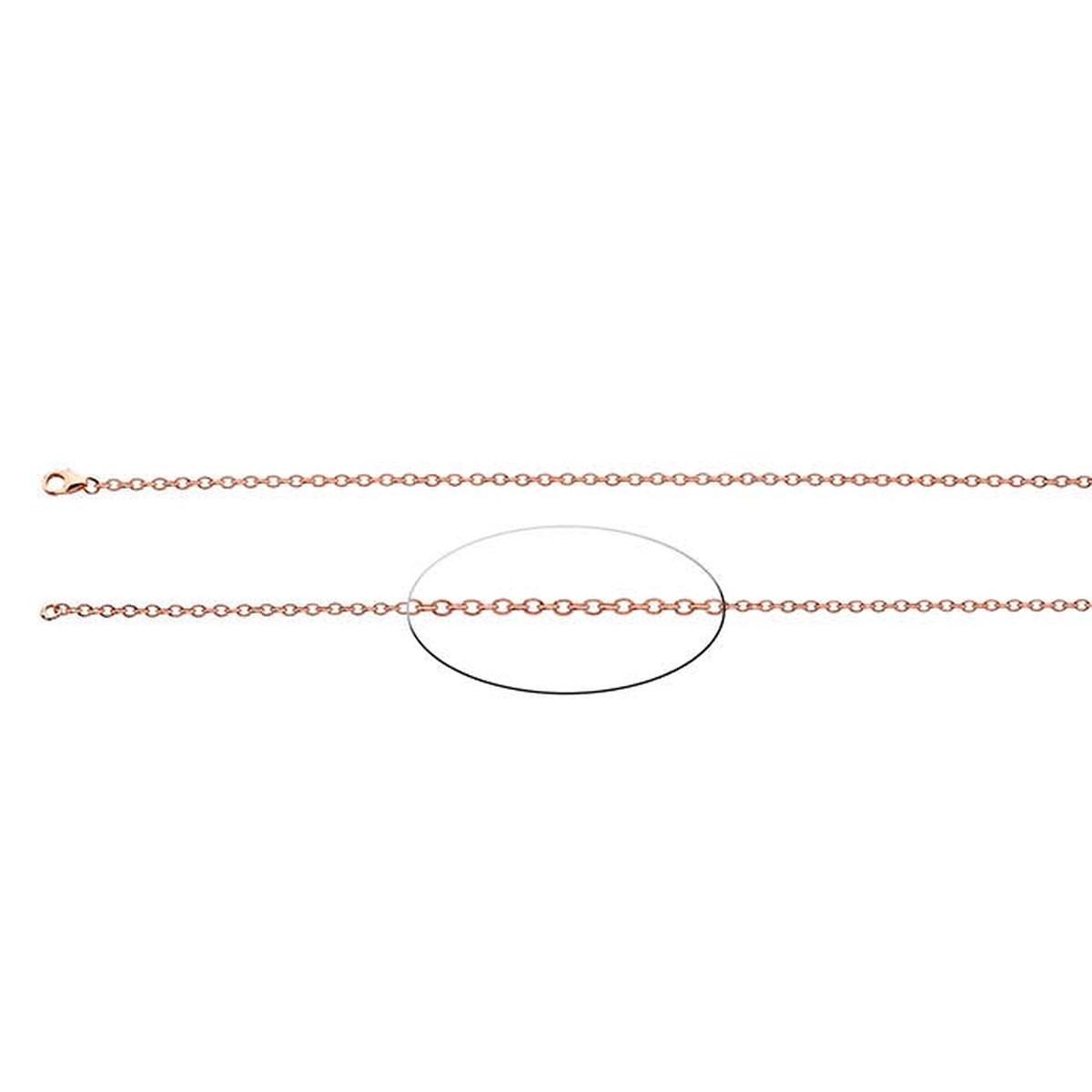 Copper Flash-Plated Oval Cable Chain, 6.1 m. Spool