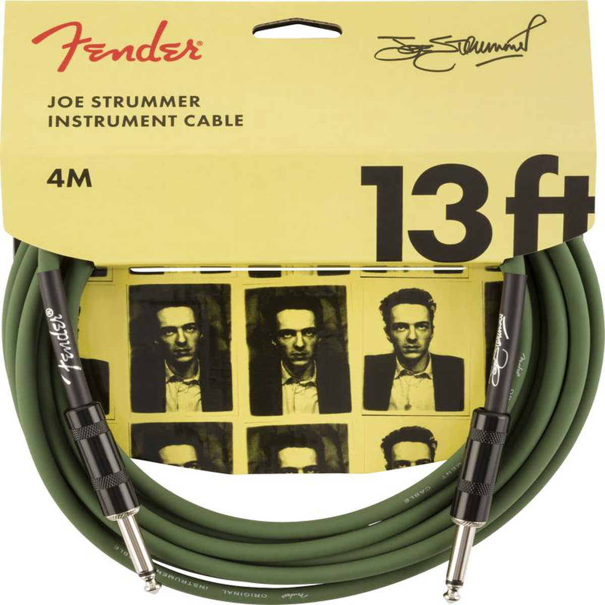 Fender Joe Strummer Pro 13-ft Instrument Cable Drab Green