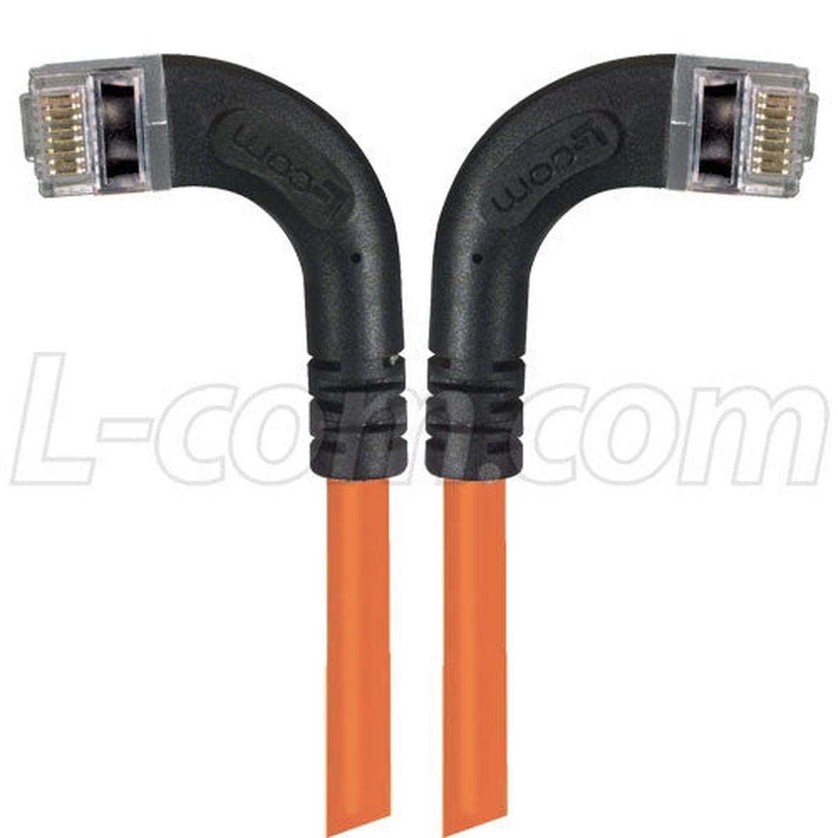 Patch Cable Cat5e PVC FTP Left-Right Orange 1 Foot