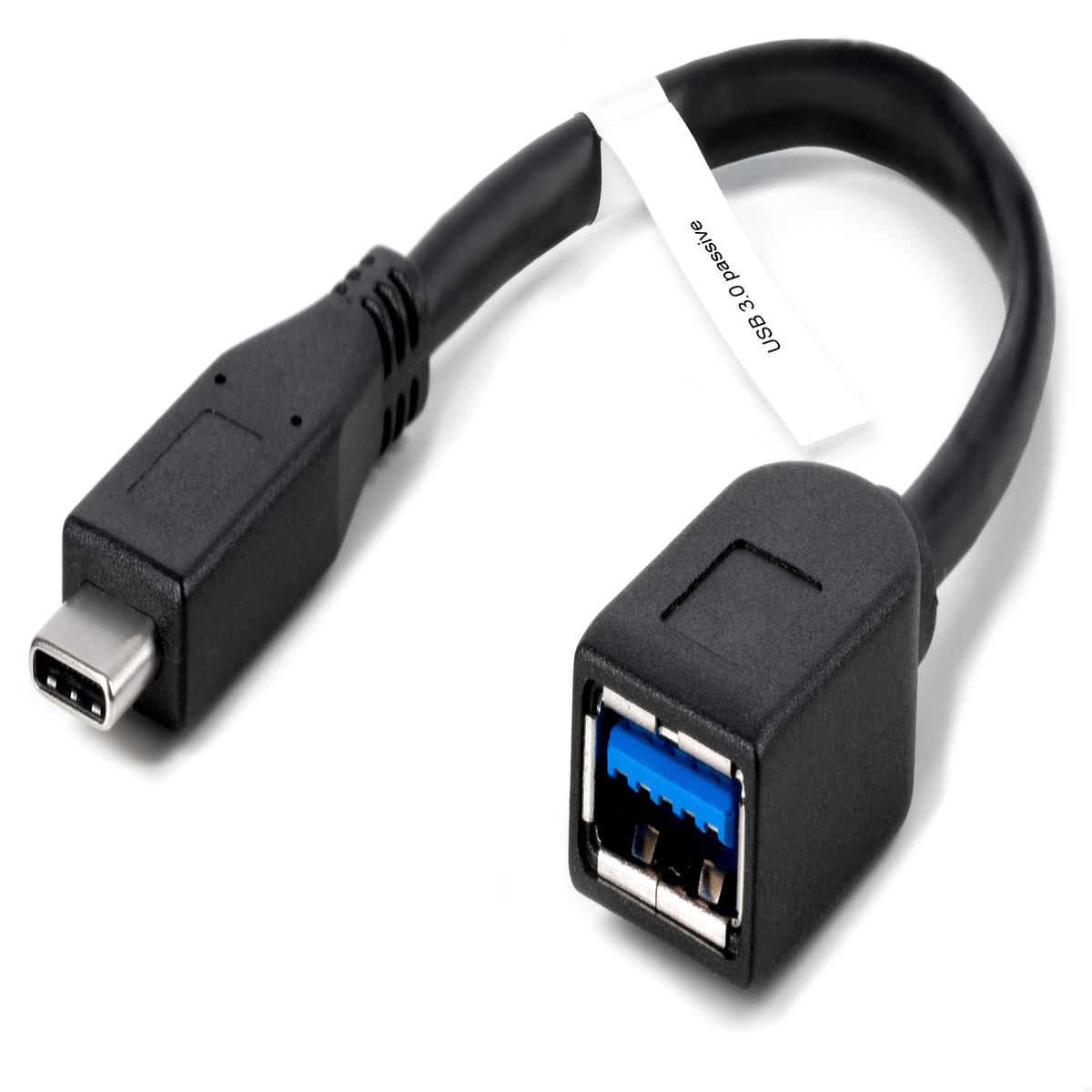 Plugable USB 3.0 Passive Type-A to Type-C Cable (6in/15cm)