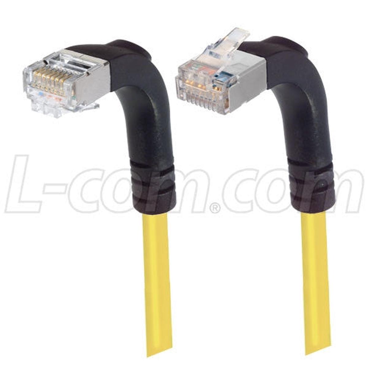Patch Cable Cat5e PVC FTP Down-Up Yellow 1 Foot