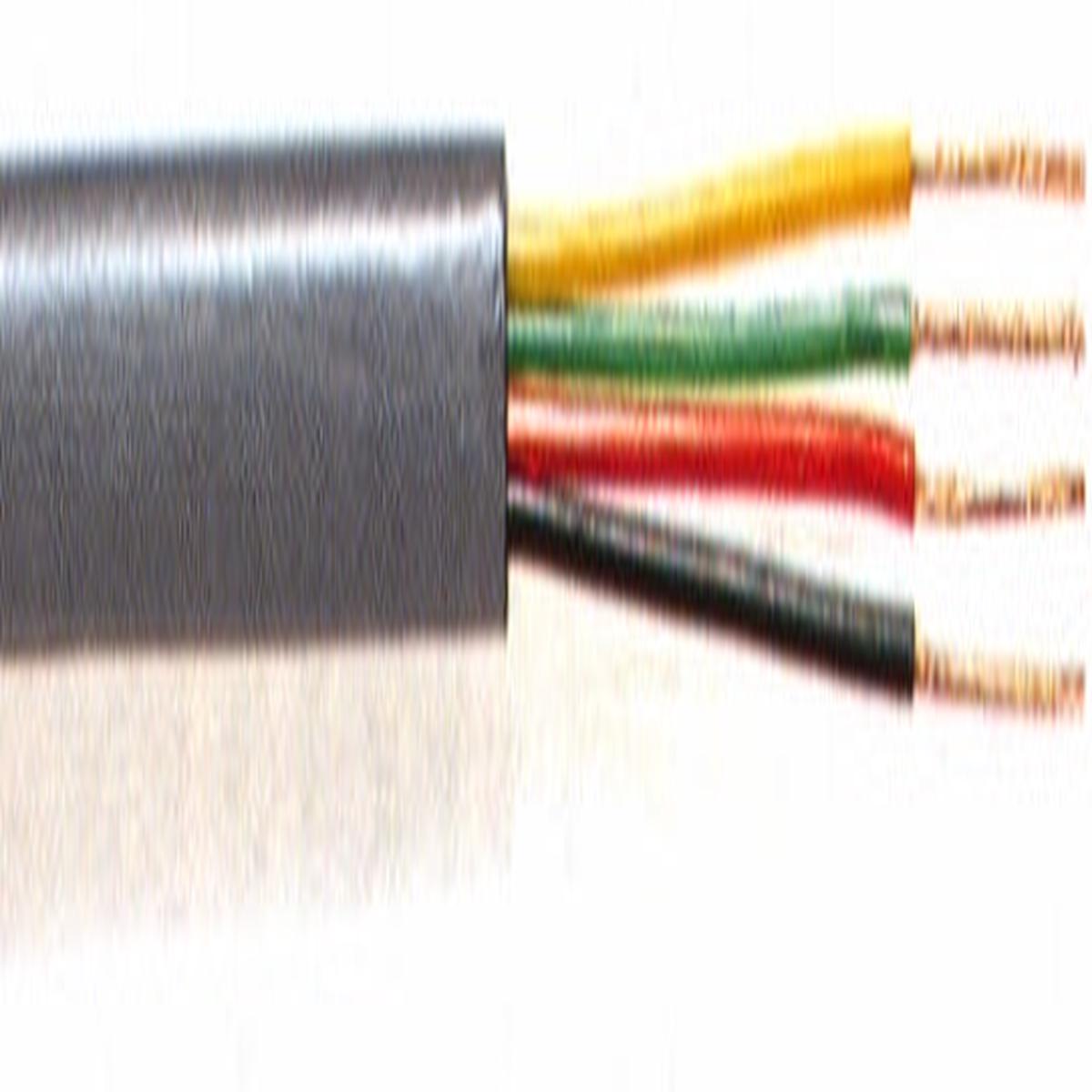 CABLE FLAT TEL 4WAY GREY 500M