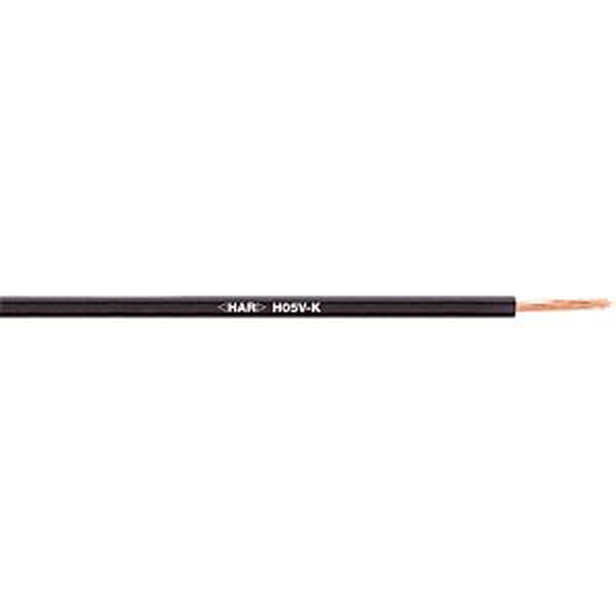 CABLE MULTISTRANDED 1mm H05V-K BLACK LAPP
