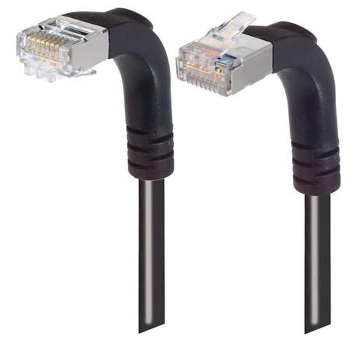 Patch Cable Cat6 PVC FTP Down-Up Black 25 Feet