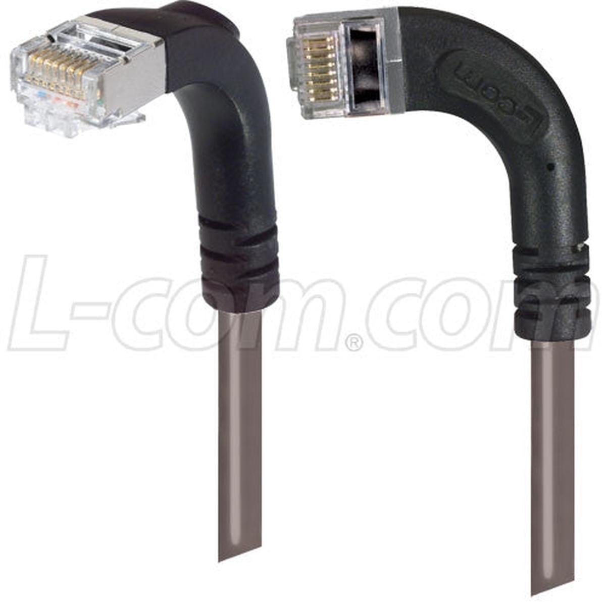 Patch Cable Cat6 PVC FTP Left-Down Grey 2 Feet