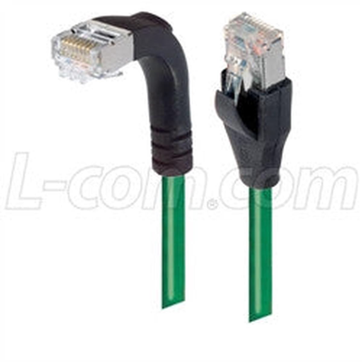 Patch Cable Cat5e PVC FTP Straight-Down Green 3 Feet