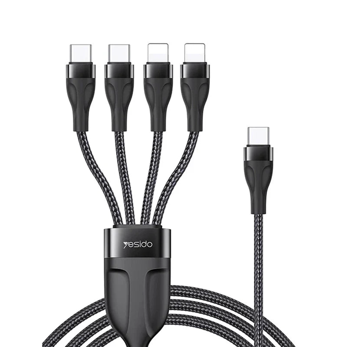 Yesido CA110 4 in 1 Charging Data Cable - Black