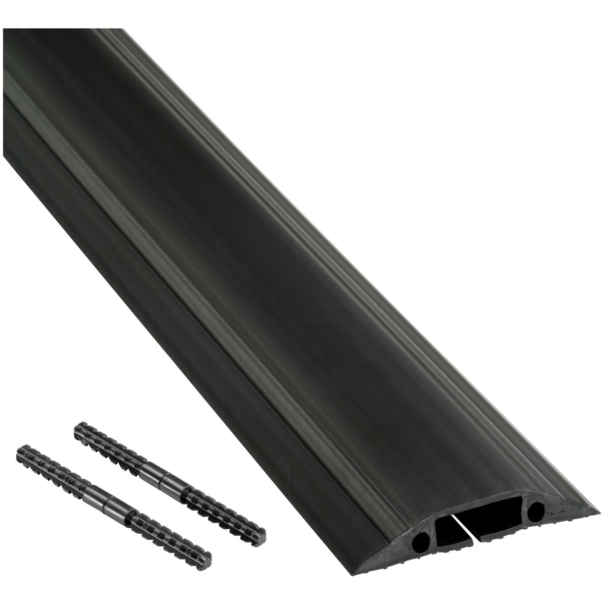 Cable Protector Floor Medium Duty Pedestrian 9m Black Linkable Cavity