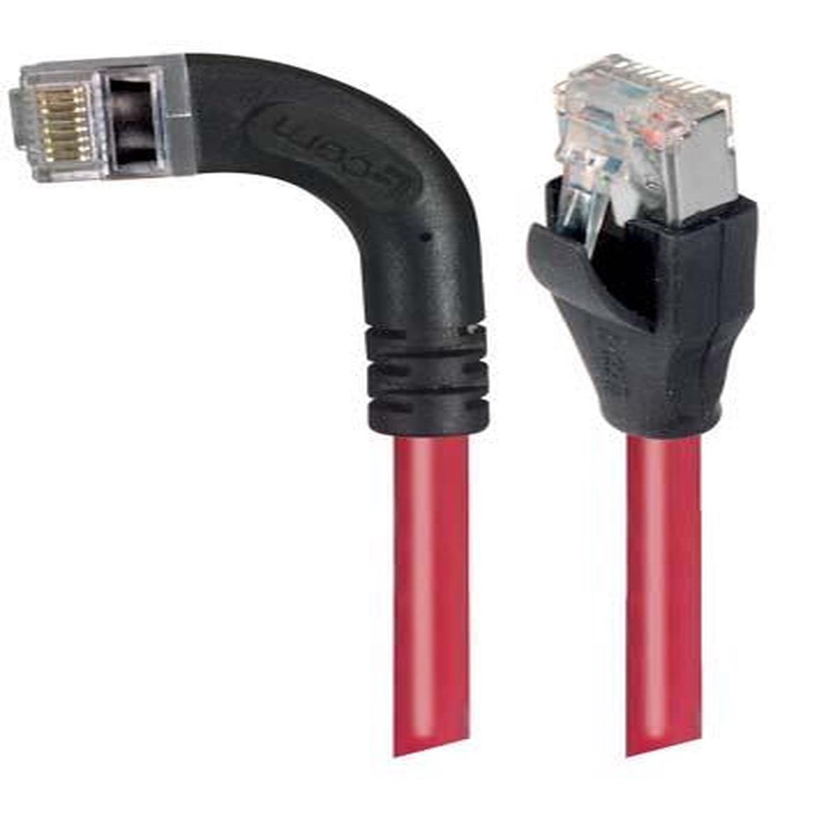 Patch Cable Cat5e PVC FTP Straight-Left Red 5 Feet