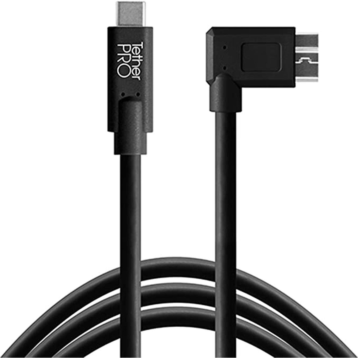 TetherTools TetherPro USB 30 To Micro-B Right Angle 46m BK