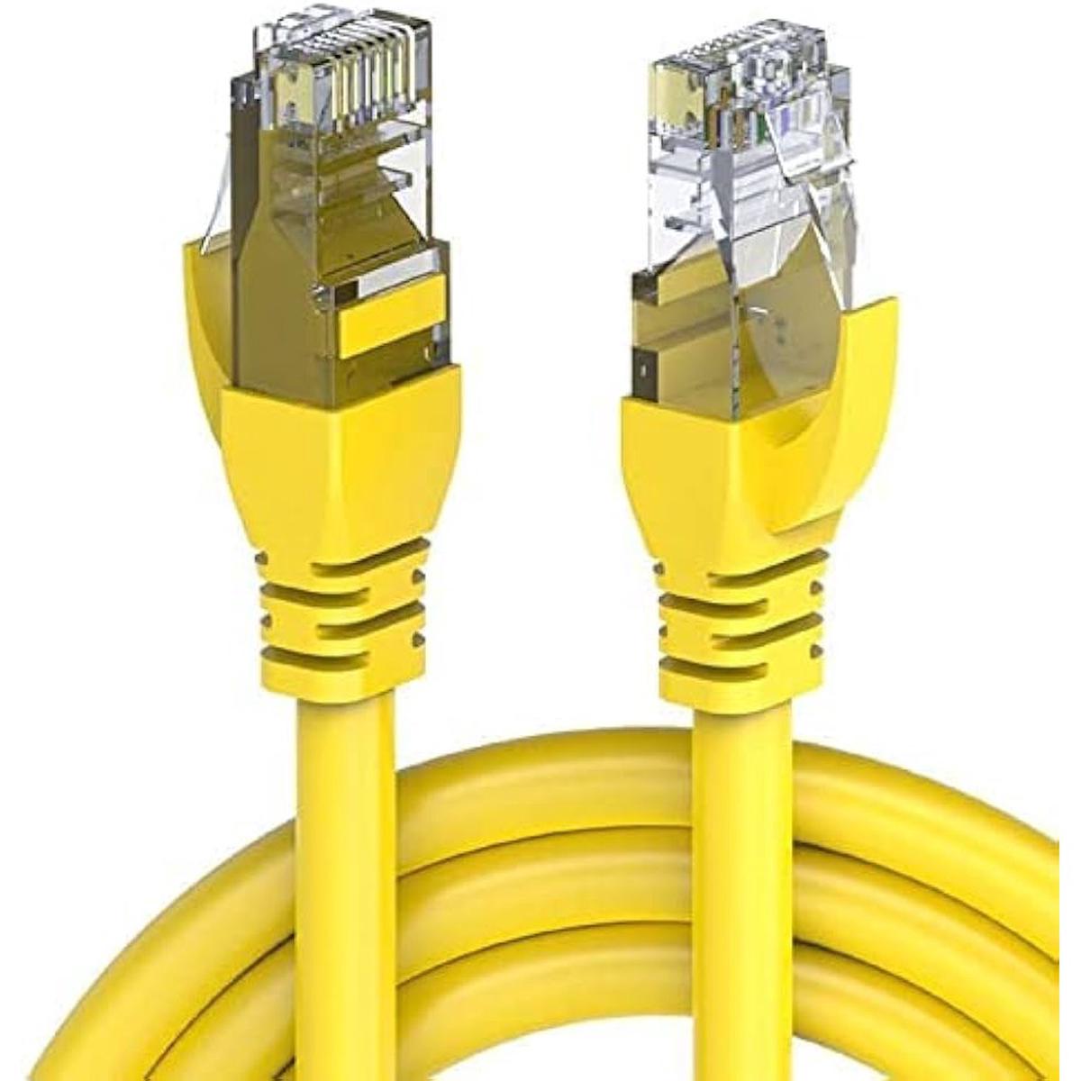Kuwes Network Cat 6 Cable Yellow - 0.5 Meter