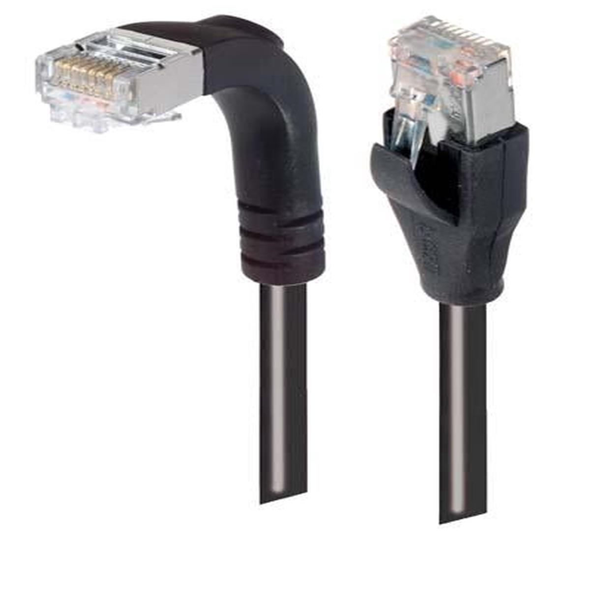 Patch Cable Cat6 PVC FTP Straight-Down Black 15 Feet