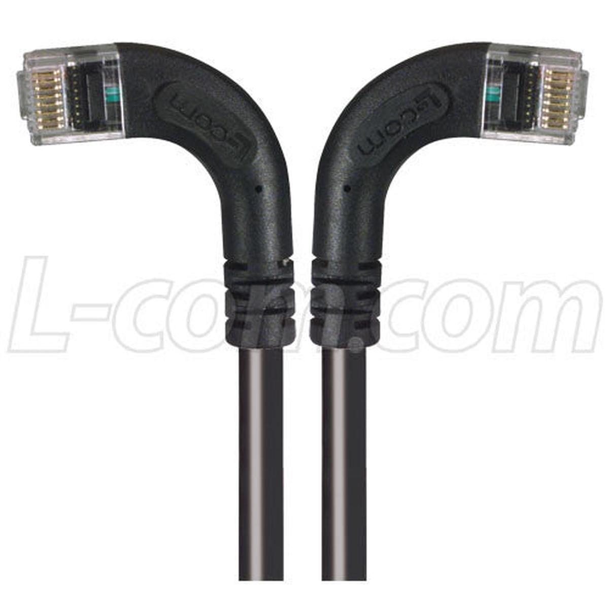 Patch Cable Cat5e LSZ UTP Left-Right Black 30 Feet