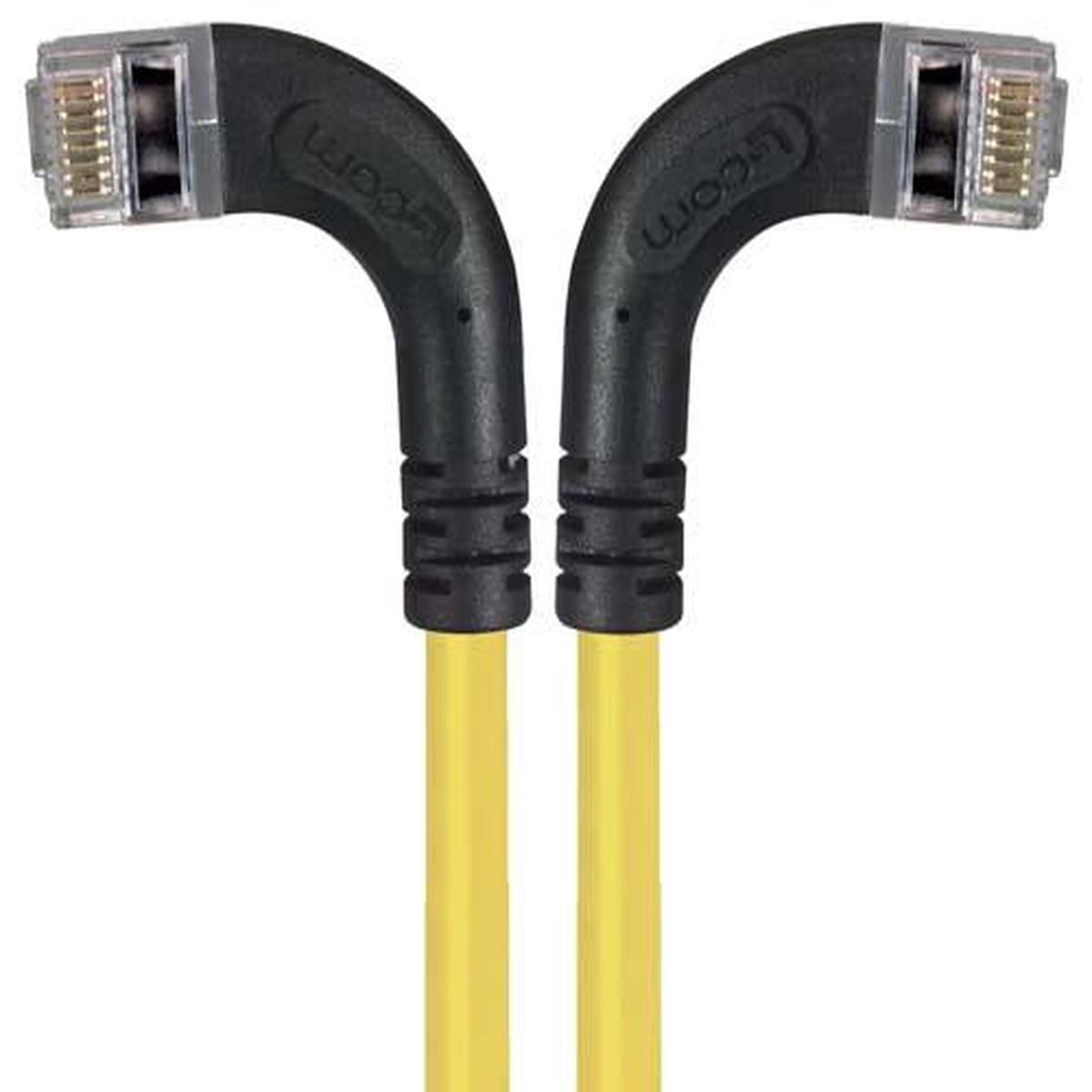 Patch Cable Cat5e PVC FTP Left-Right Yellow 2 Feet