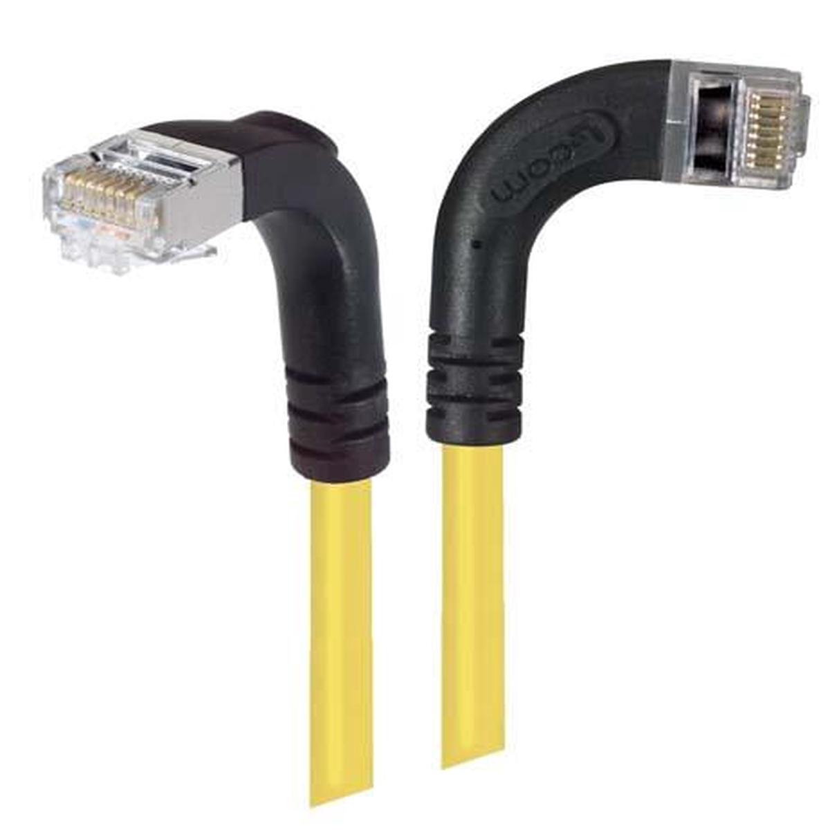 Patch Cable Cat5e PVC FTP Right-Down Yellow 3 Feet
