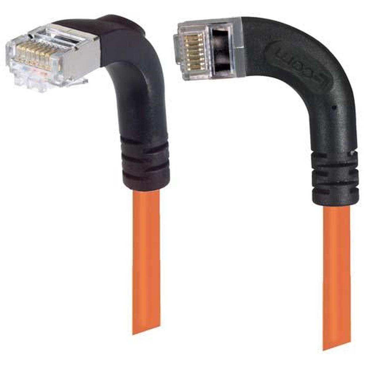 Patch Cable Cat6 PVC FTP Left-Down Orange 10 Feet