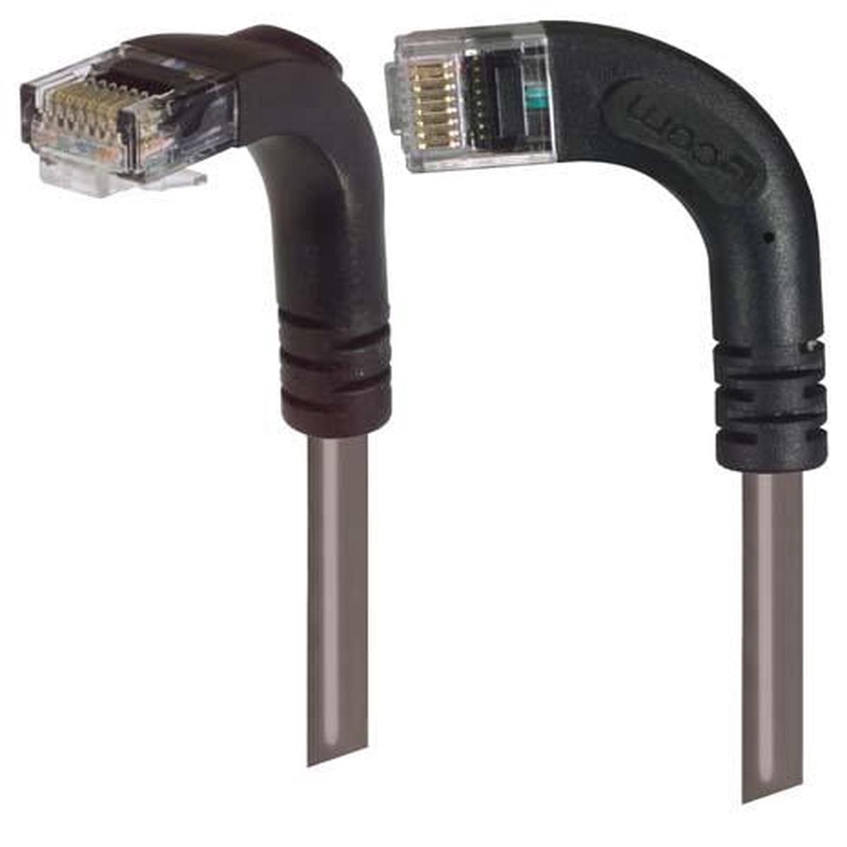 Patch Cable Cat6 PVC UTP Left-Down Grey 3 Feet
