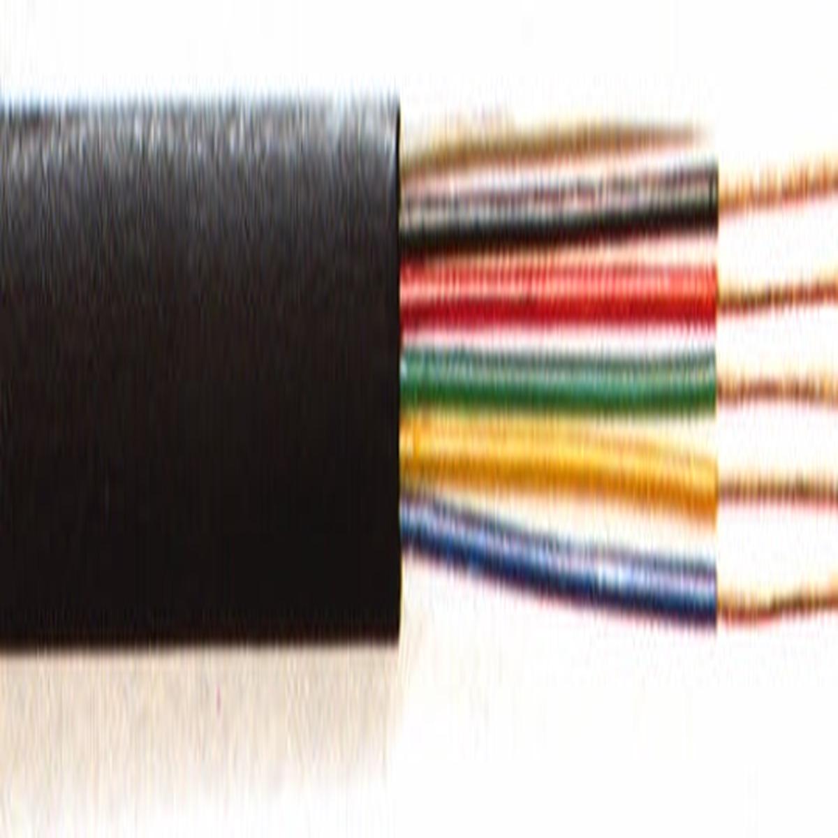 CABLE FLAT TEL 6WAY BLACK 100M TASKER