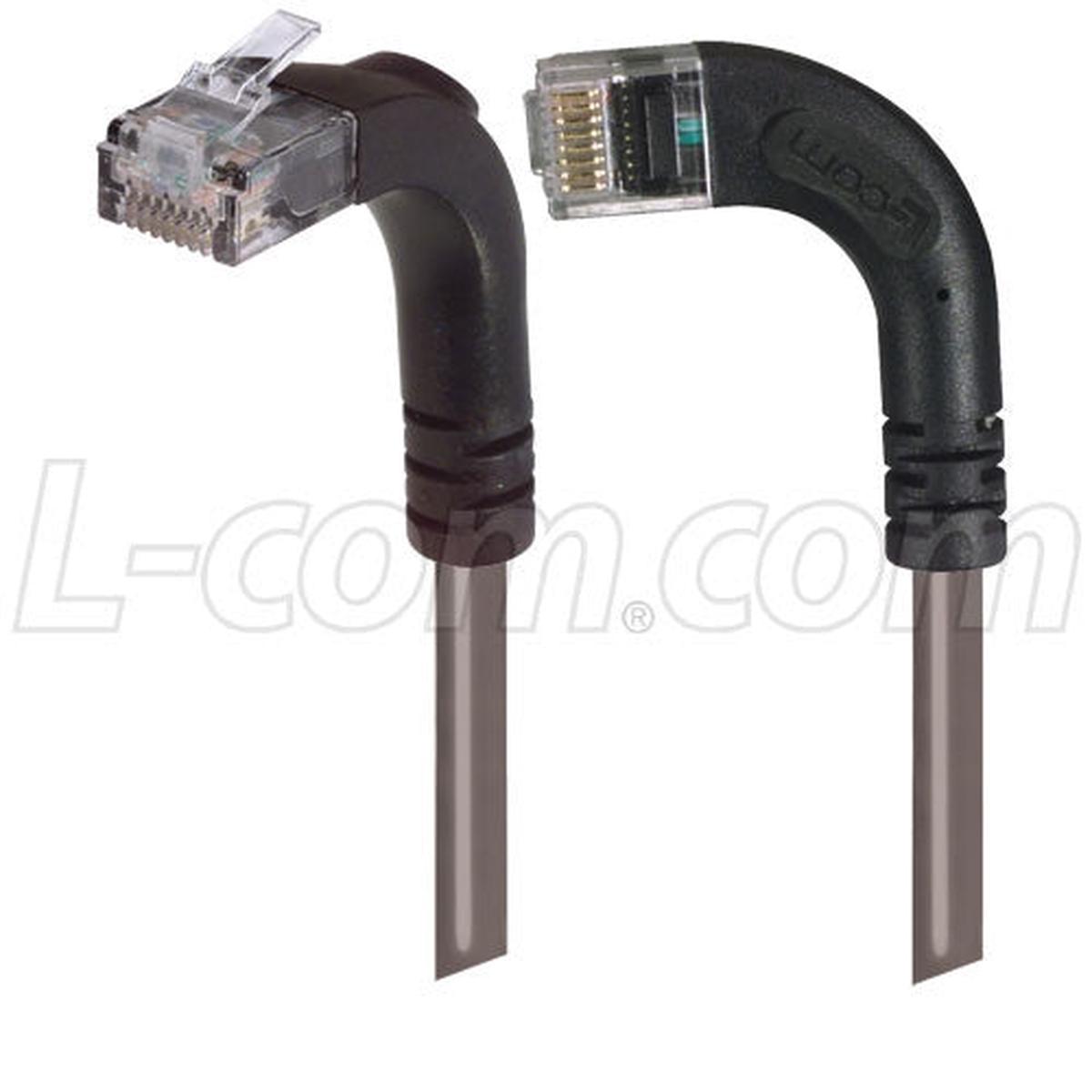 Patch Cable Cat5e LSZ UTP Up-Left Grey 1 Foot