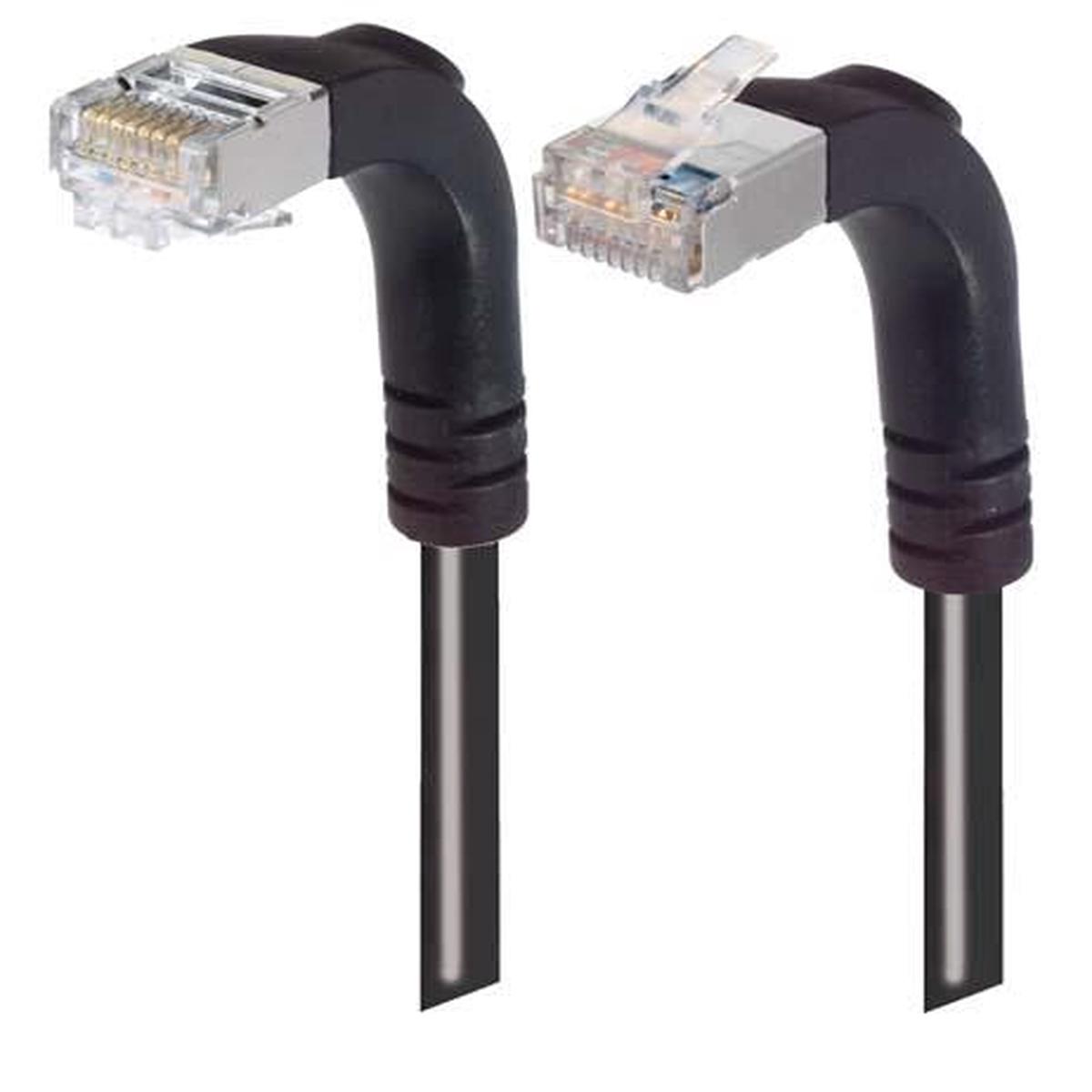 Patch Cable Cat5e PVC FTP Down-Up Black 3 Feet