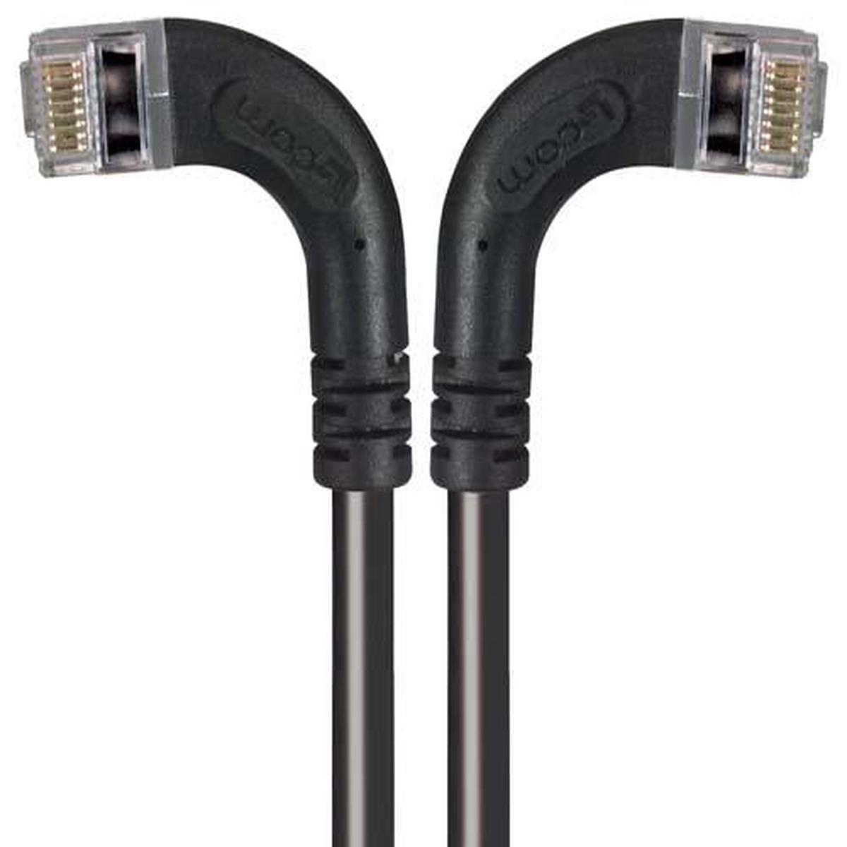 Patch Cable Cat6 PVC FTP Left-Right Black 7 Feet