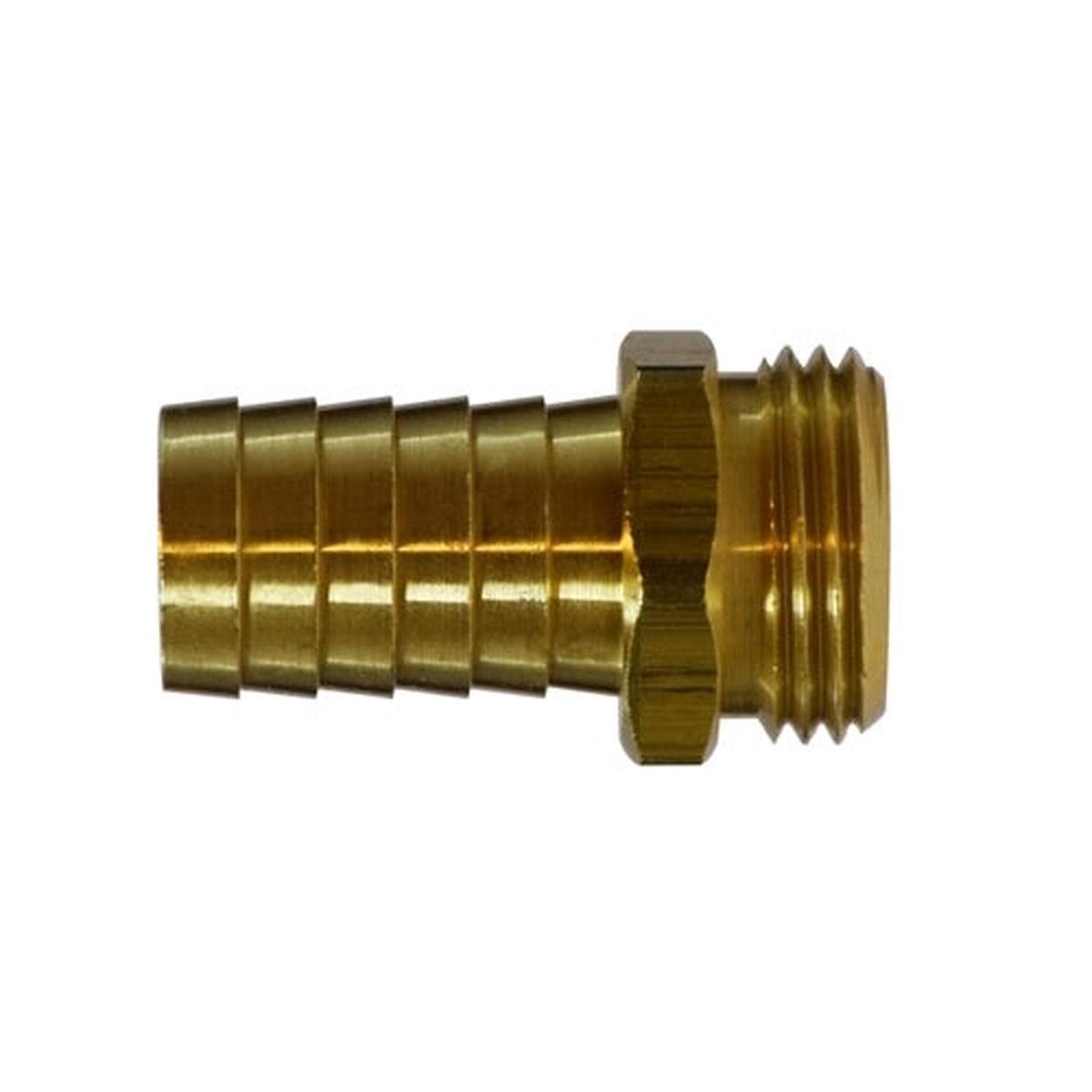 1" Hose Barb X 1" Male Garden Hose Adapter Brass Fittings 30043