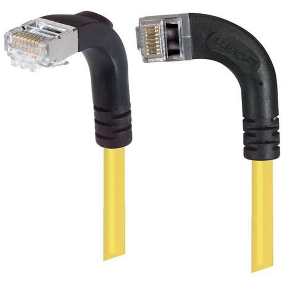 Patch Cable Cat6 PVC FTP Left-Down Yellow 20 Feet