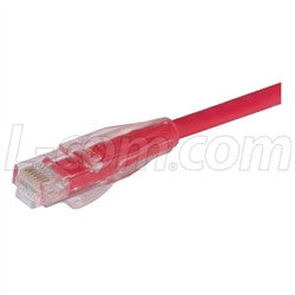 Premium 10/100Base-T Crossover Cable, Red 25.0 ft