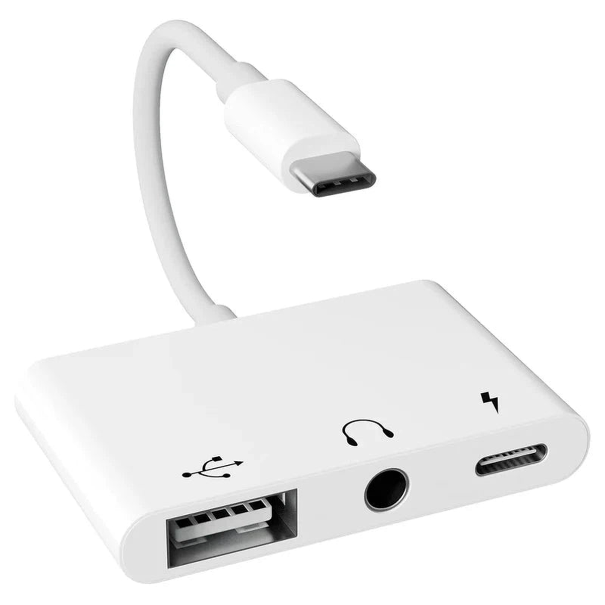 Earldom 3-in-1 Audio Adapter TYPE C