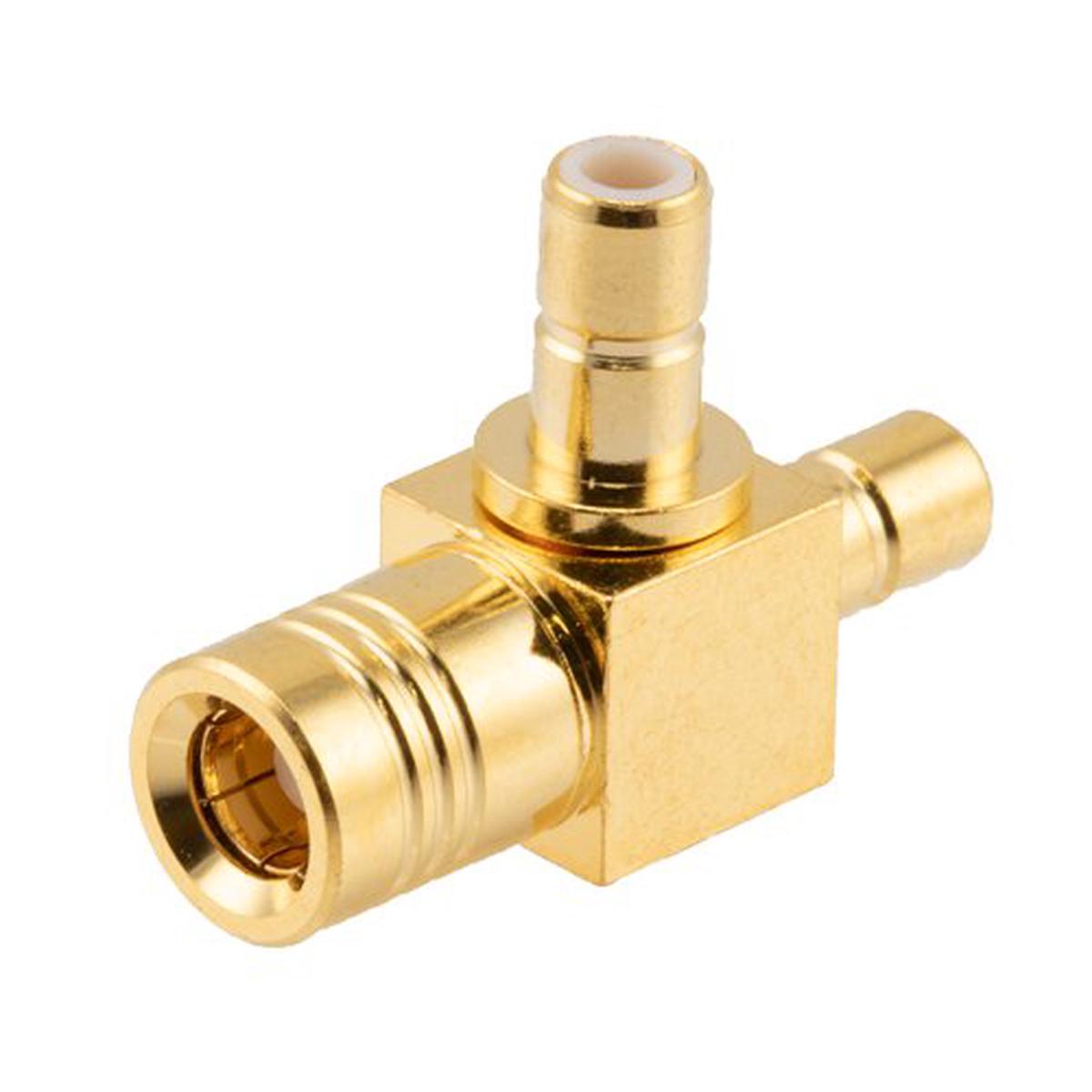 Coaxial Adapter, SMB Tee Plug / Jack / Jack