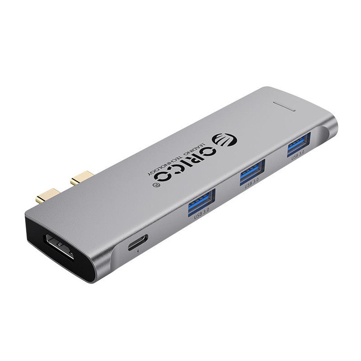 ORICO Type C 5 In 1 Docking Station - Grey