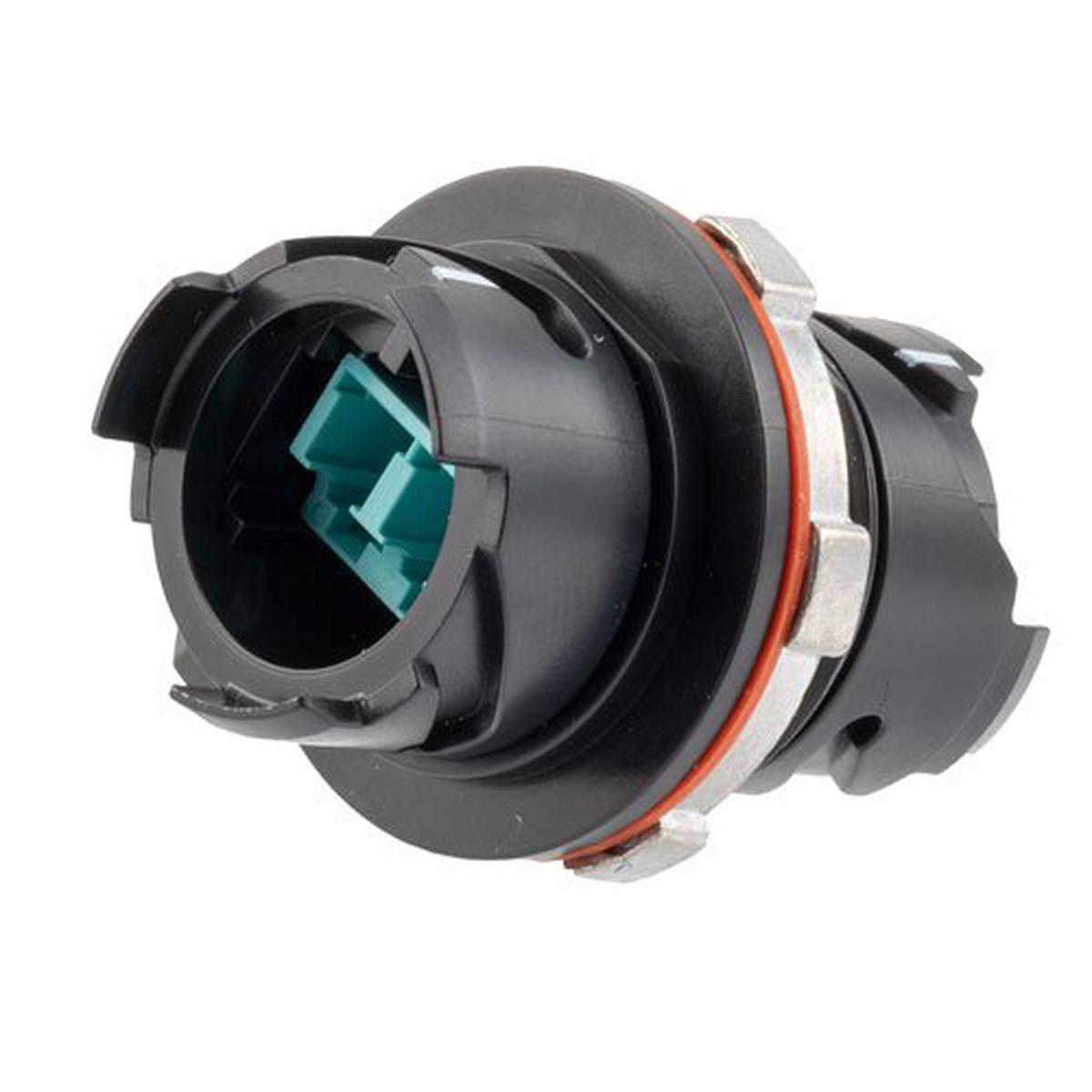 IP68 ODVA Compatible LC Inline Duplex Aadpter, MM, with Dust Cap